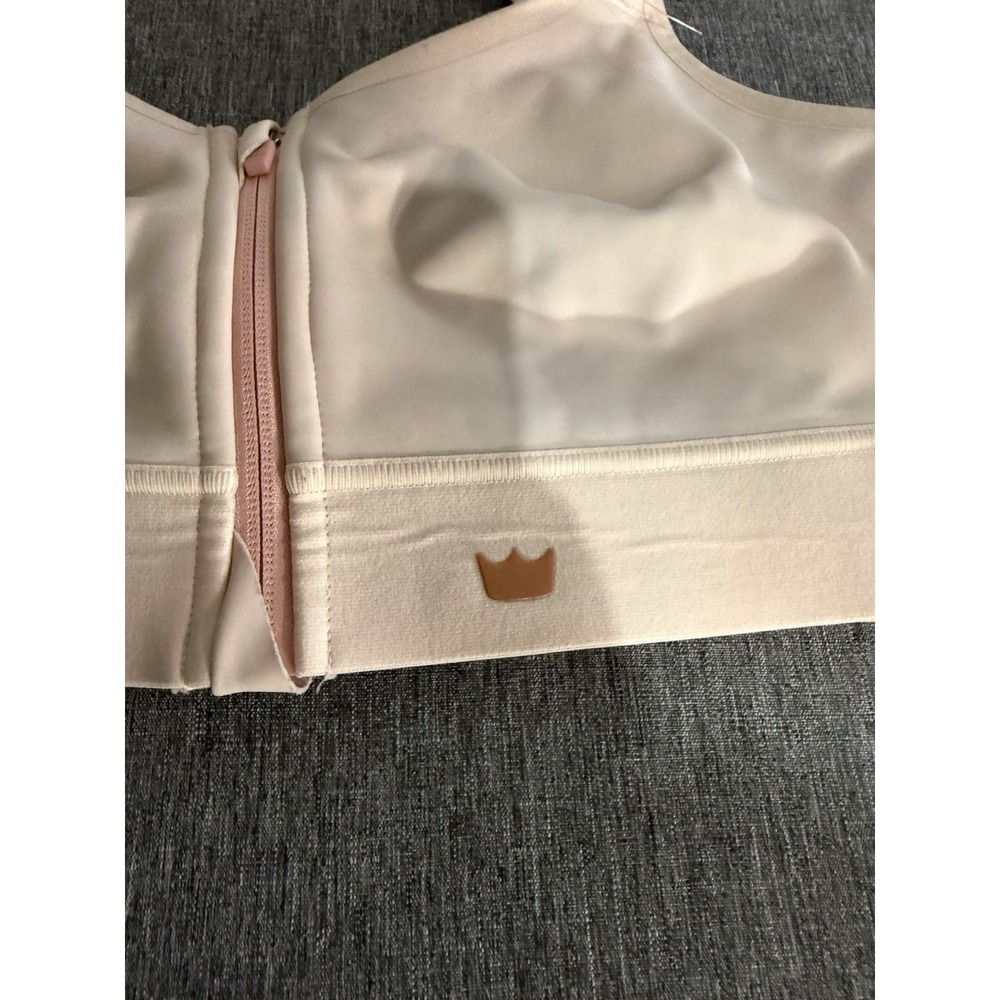 SHEFIT Flex Sports Bra 1Luxe Peach Marble Medium Impact Zip Front Adjustable - Picture 2 of 5